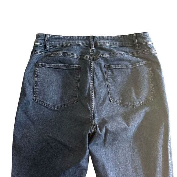 J. Jill Tried & True Fit Slim Leg Jeans Size 10 Dark Wash - Picture 6 of 9